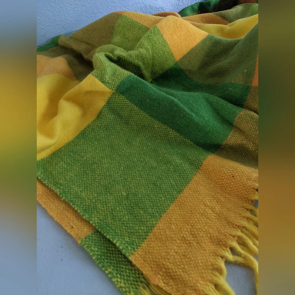 Vintage Retro Plaid Leisure Throw Blanket Nostalgic Winter Warm Cozy Gift Idea